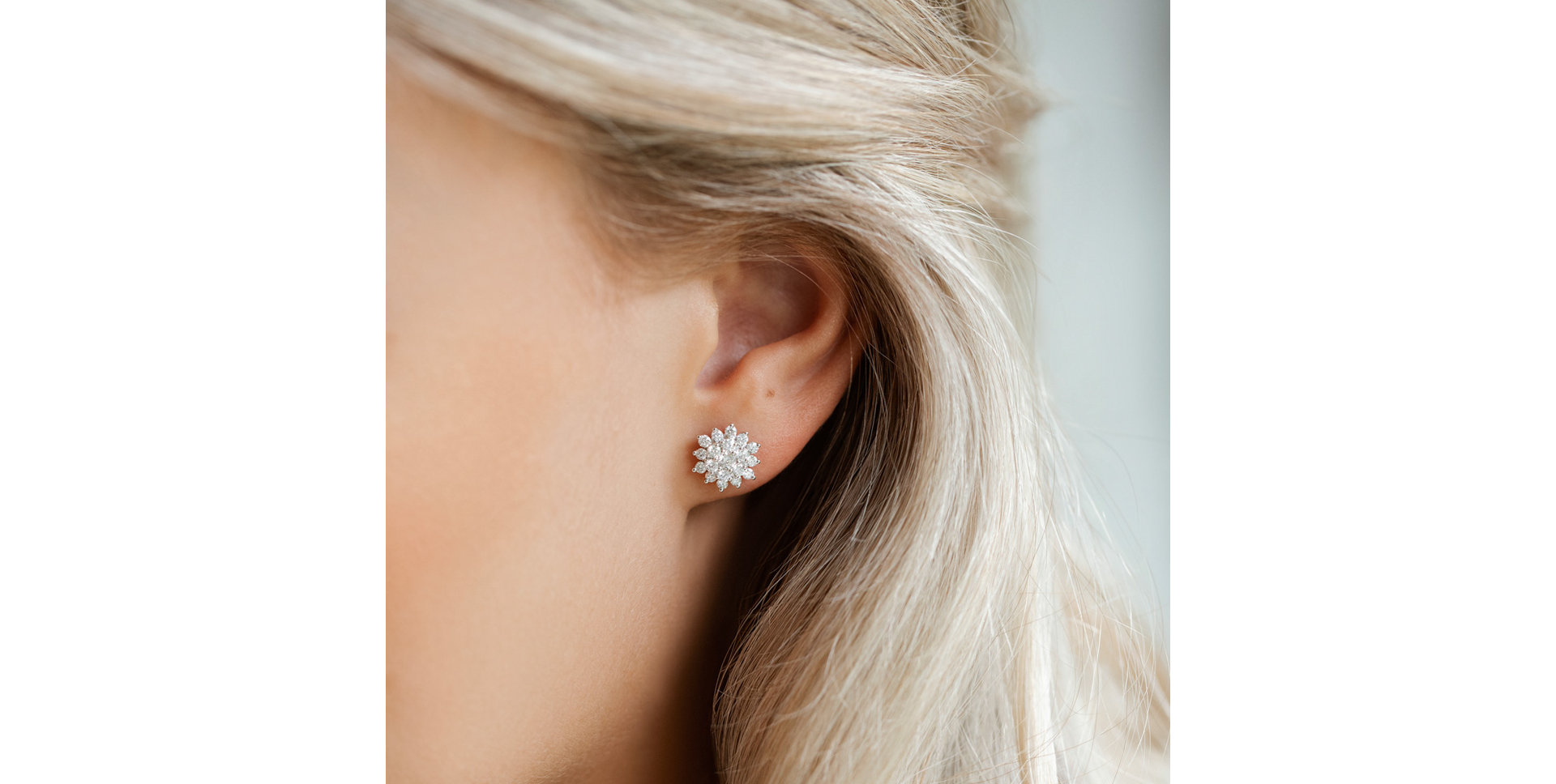 Náušnice s diamantmi Evening Sky