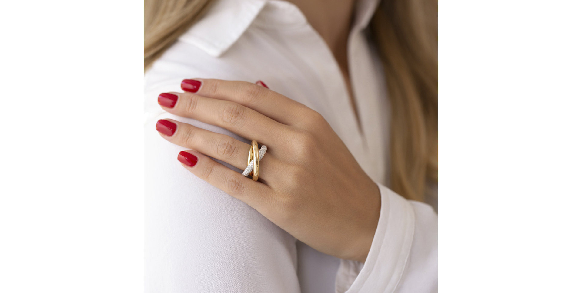 Prsteň s diamantmi Rainbow Harmony