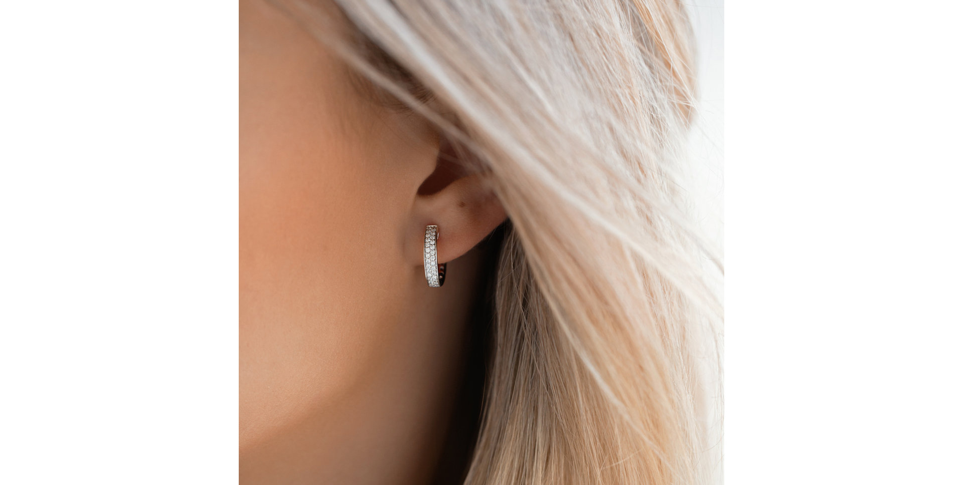 Náušnice s diamantmi Midnight Jewel