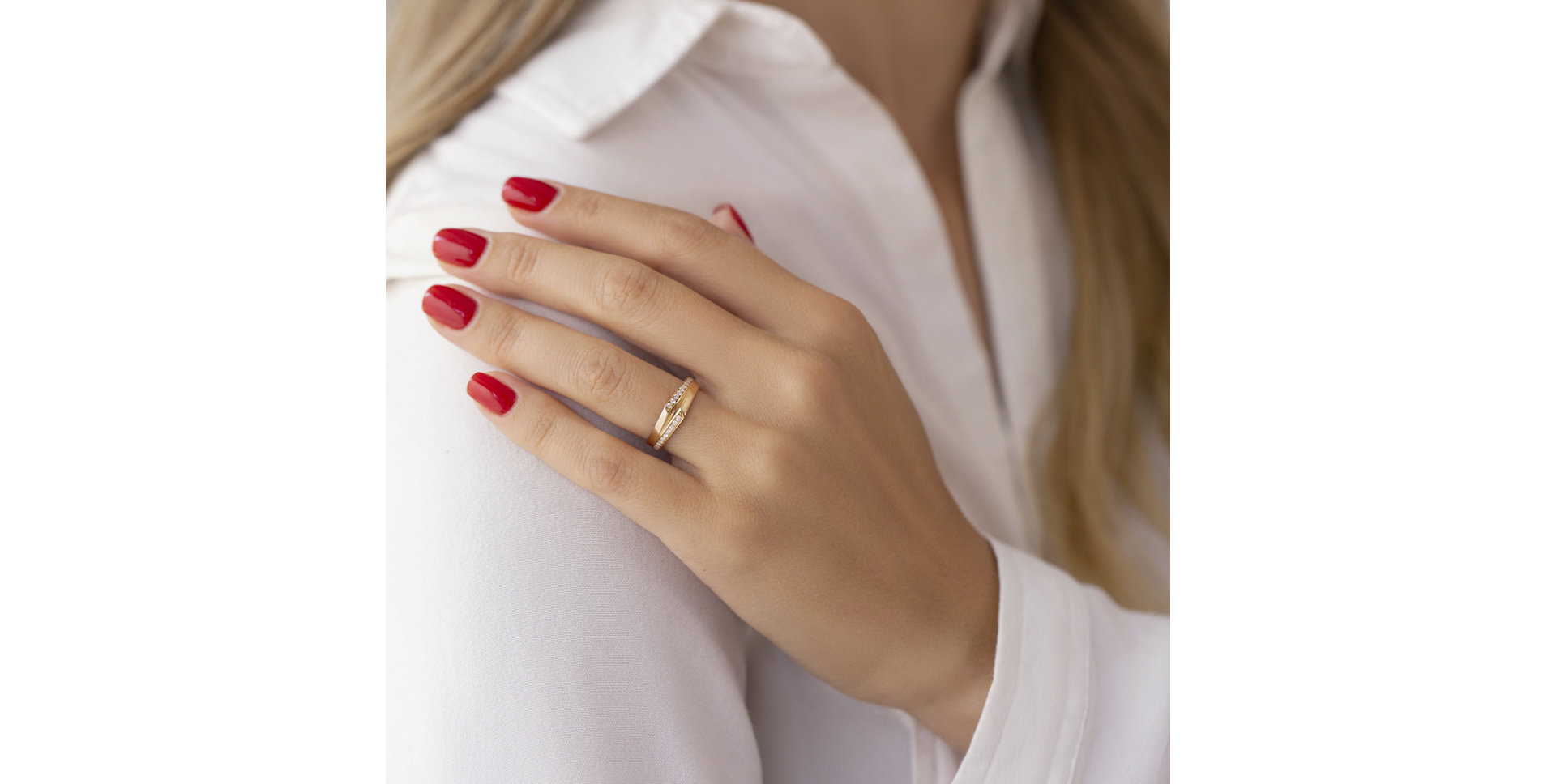 Prsteň s diamantmi Sunny Crown