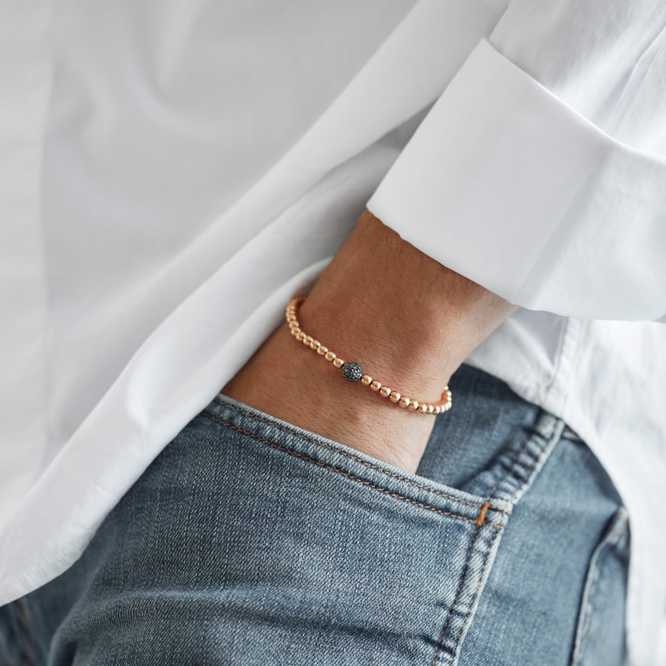 Náramok s čiernymi diamantmi Armel