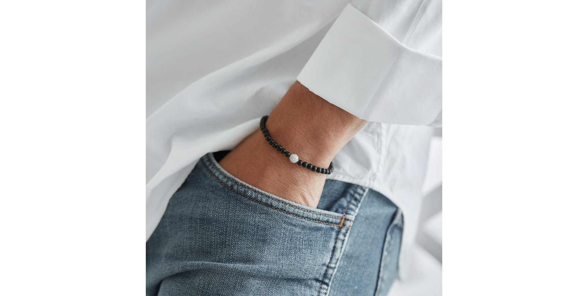 Náramok s diamantmi a achátmi Armel