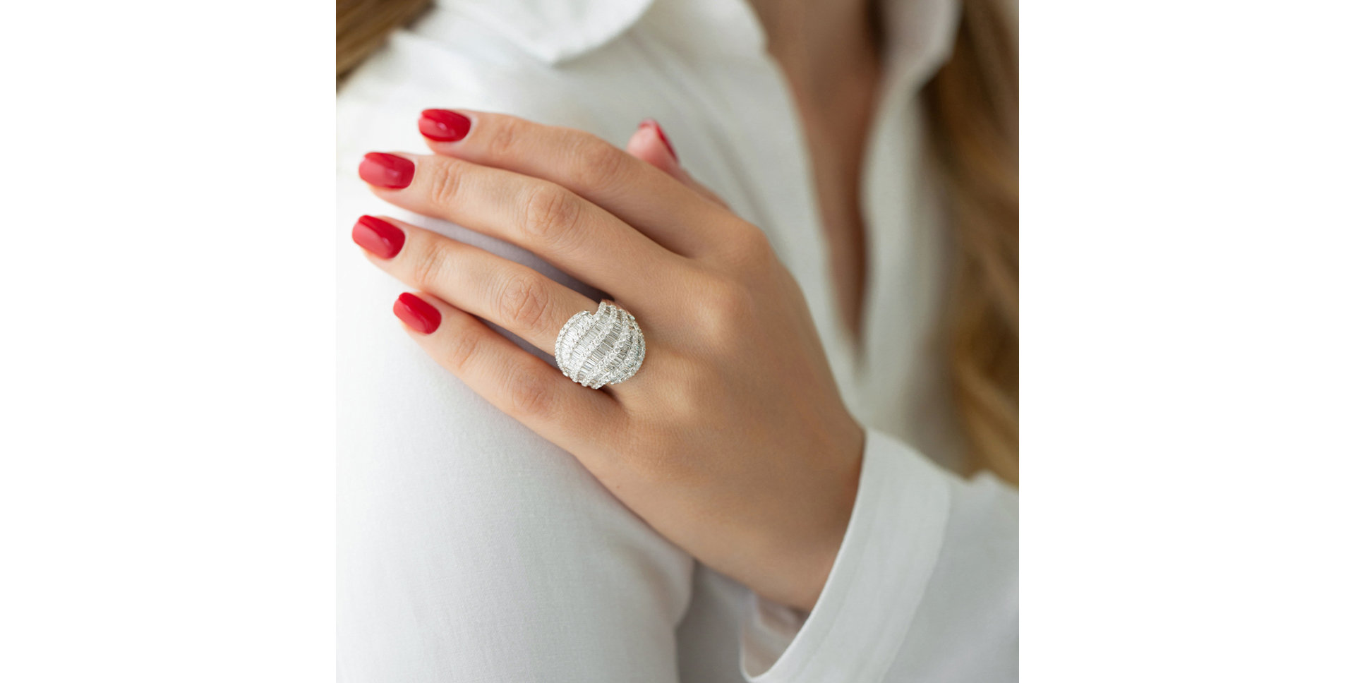 Prsteň s diamantmi Exellence