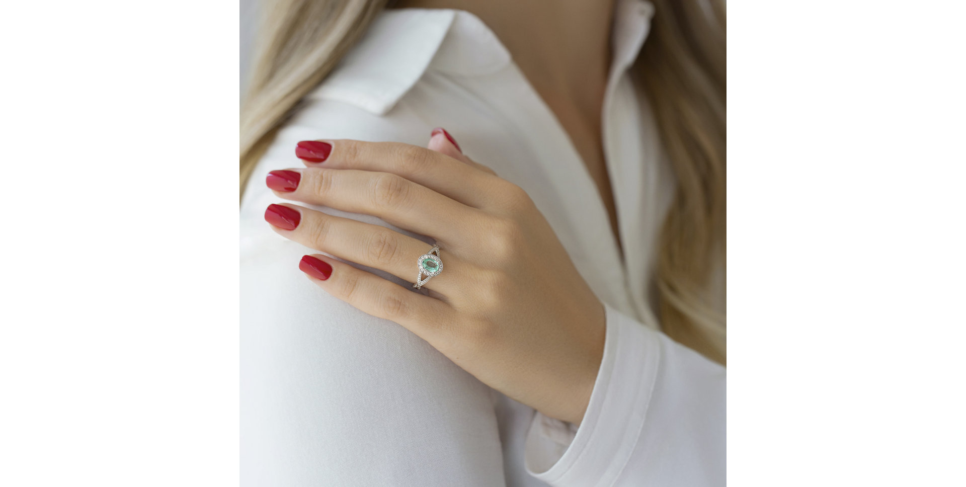 Prsteň s rubínom a diamantmi Space Princess