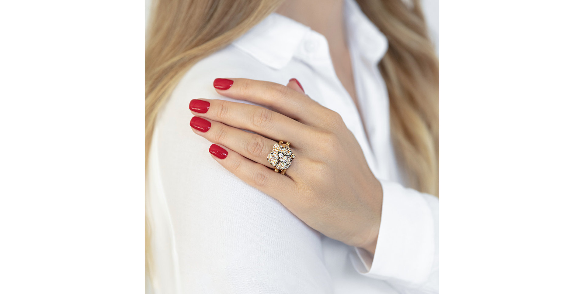 Prsteň s diamantmi Florencie