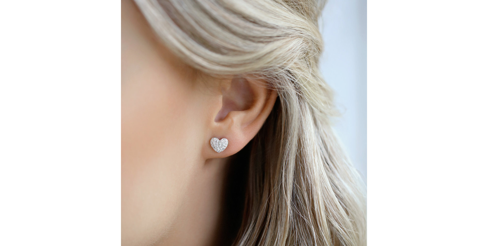 Náušnice s diamantmi First Love