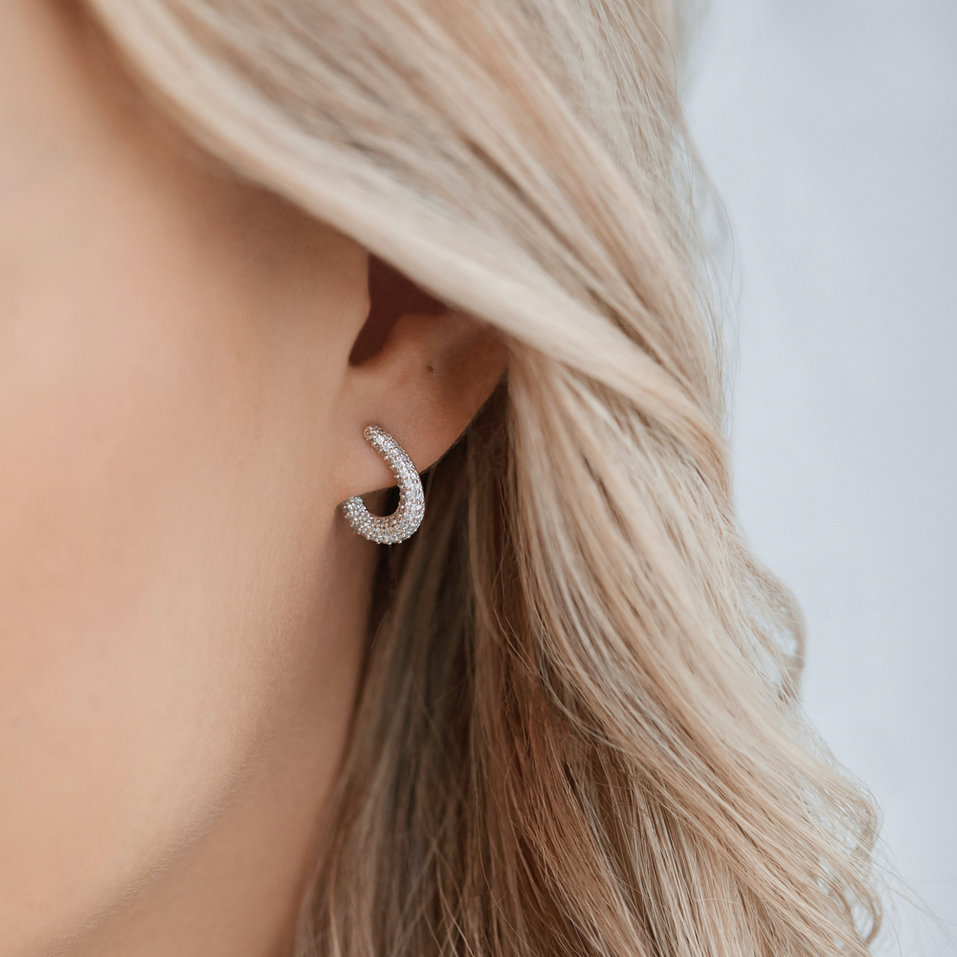 Náušnice s diamantmi Charming Sun