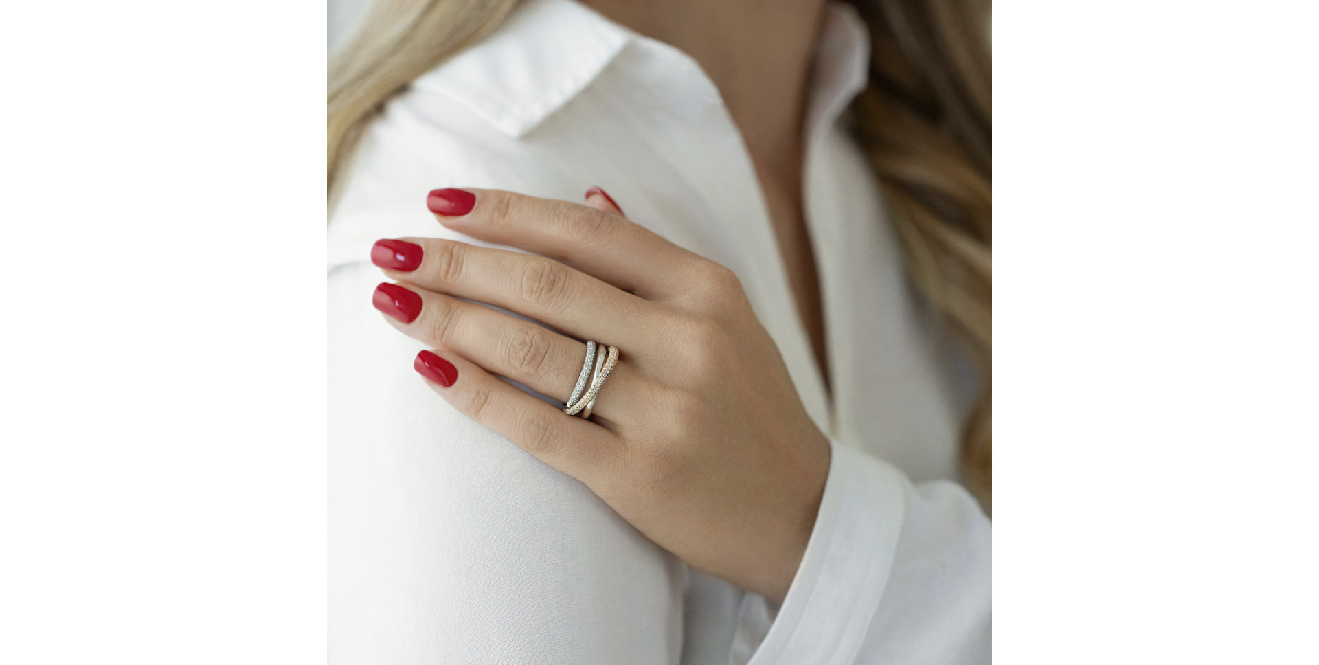 Prsteň s diamantmi Ostentatious Sin