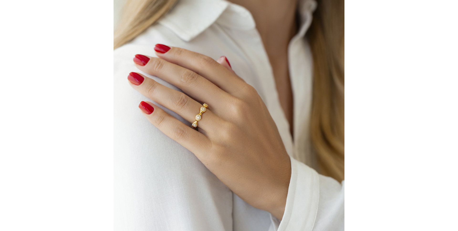 Prsteň s diamantmi Quentin