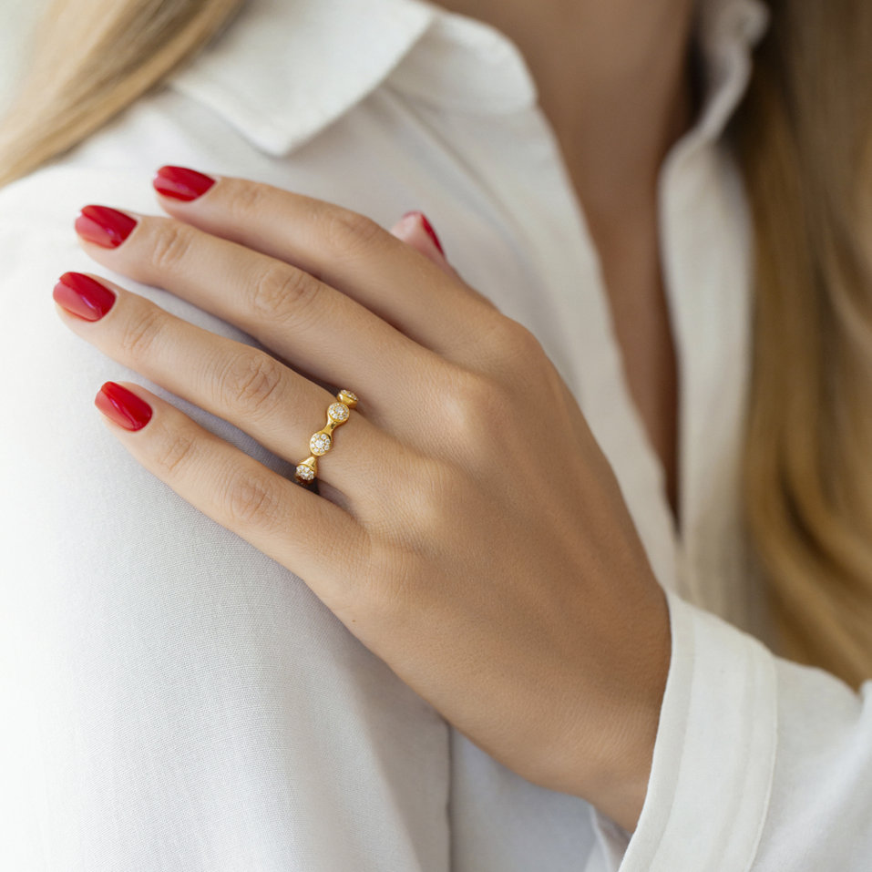 Prsteň s diamantmi Quentin