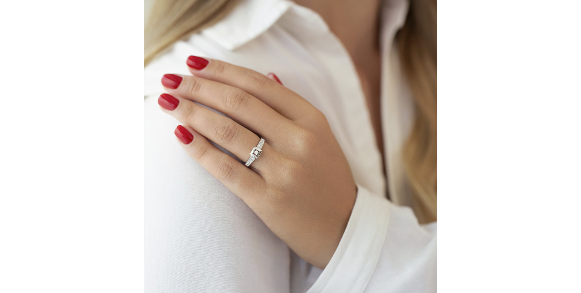 Prsteň s diamantmi Octave