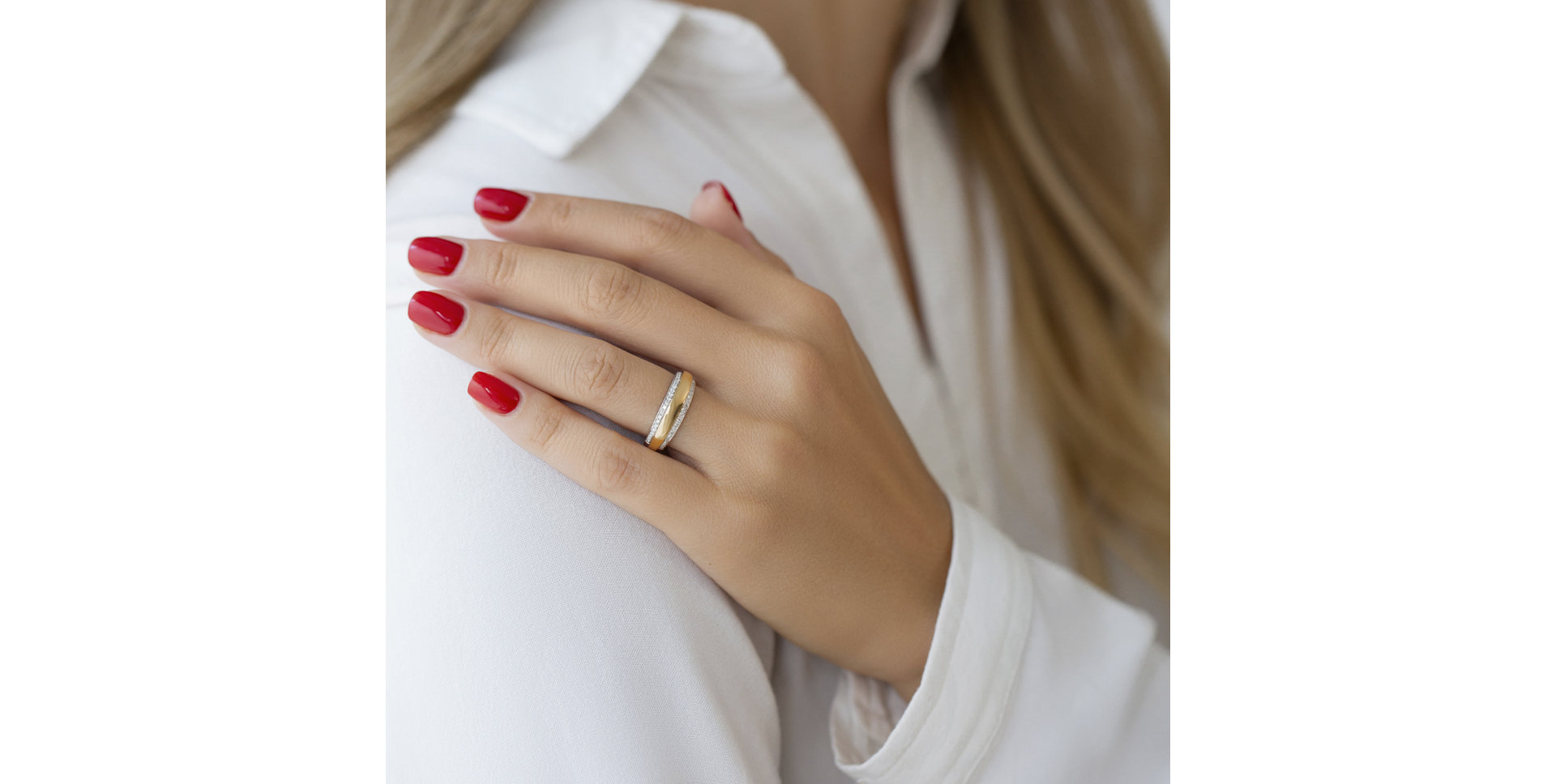 Prsteň s diamantmi Bright Saturn