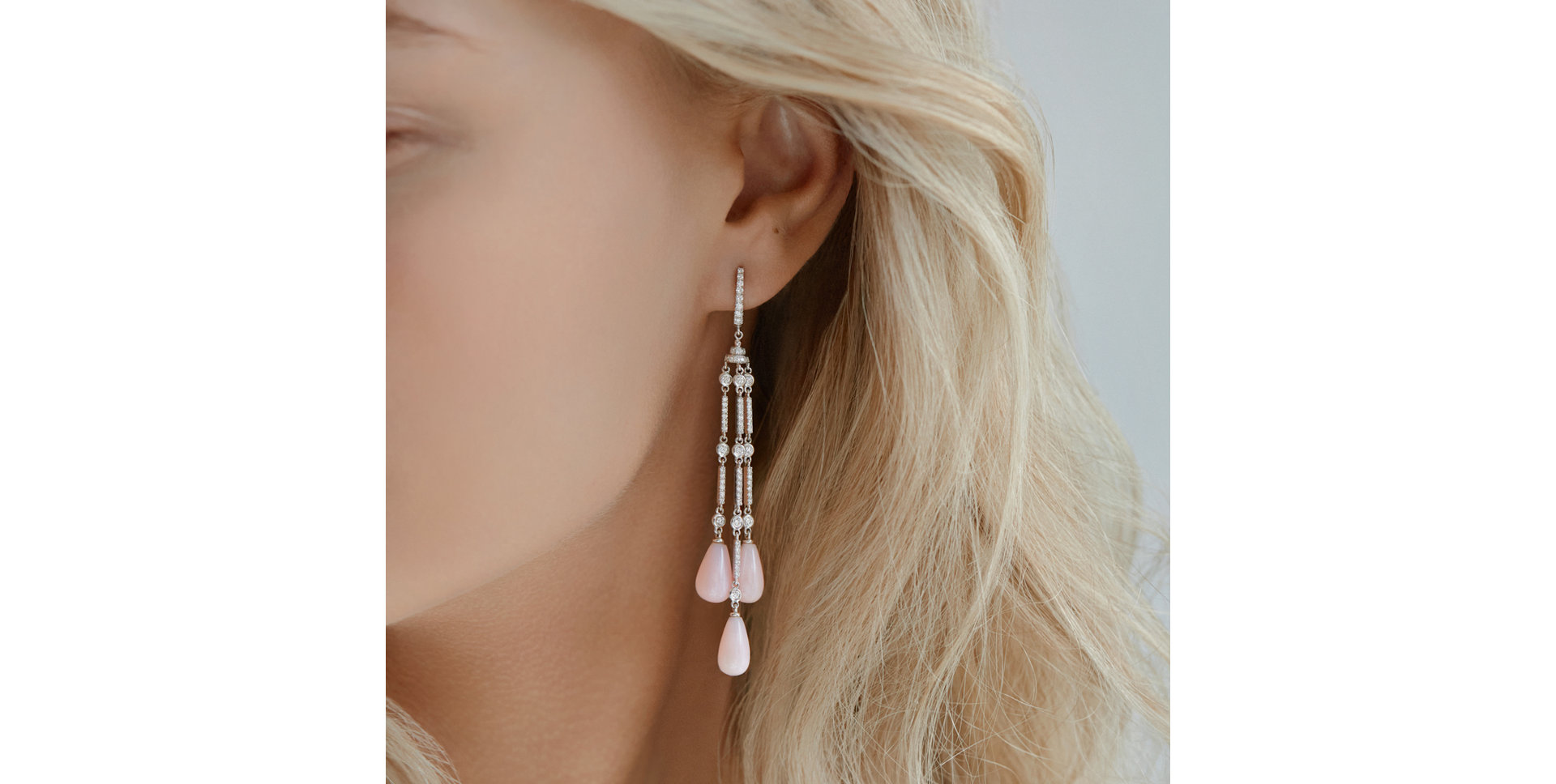 Náušnice s diamantmi a opálmi Royal Dazzle