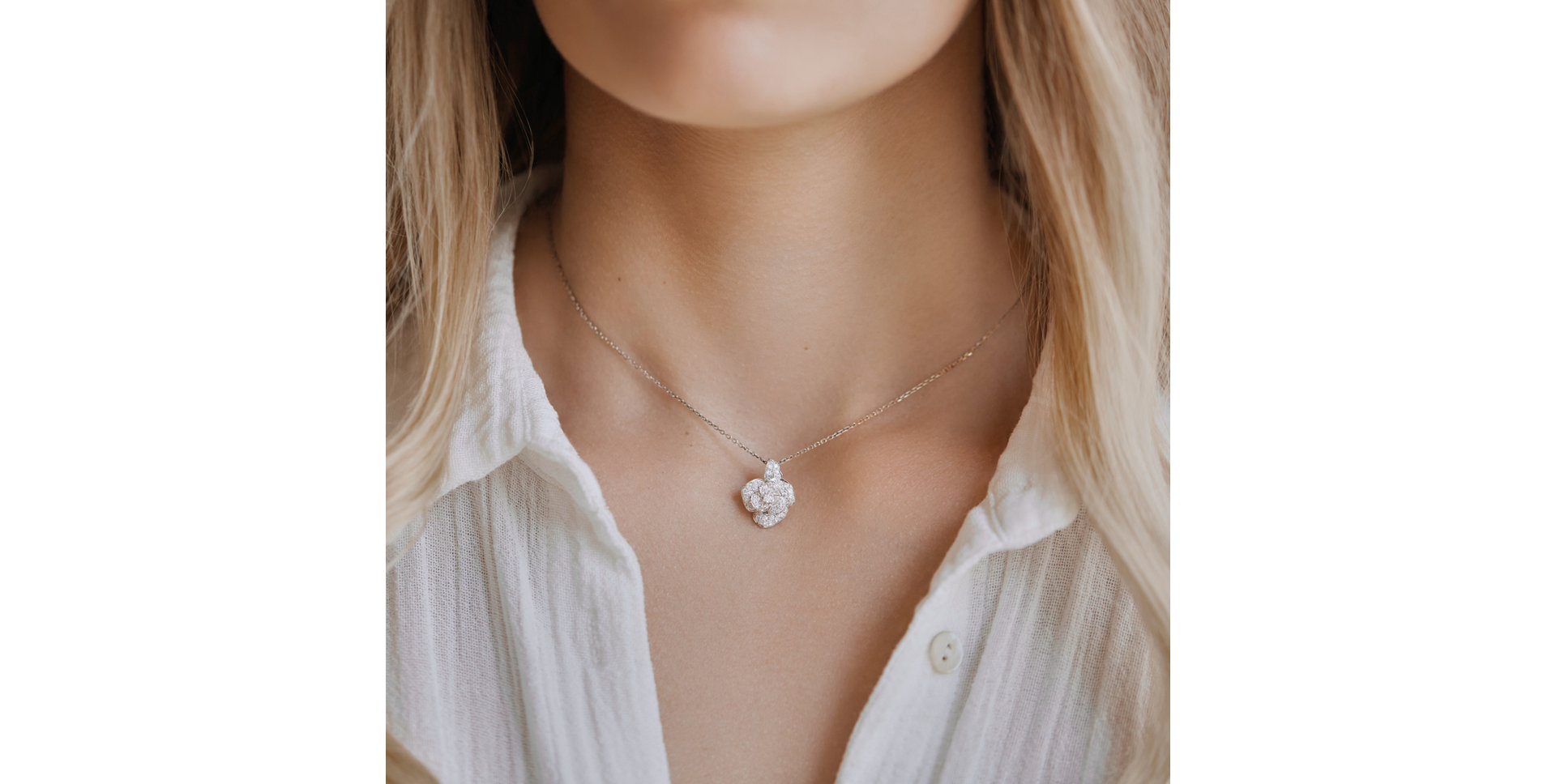 Přívěsok s diamantmi Tenderness Blossom