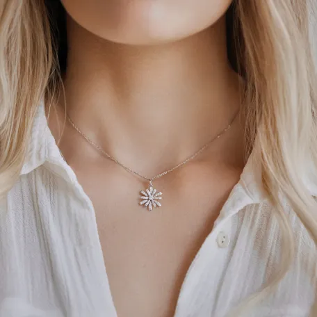Přívěsok s diamantmi Sparkle Daisy