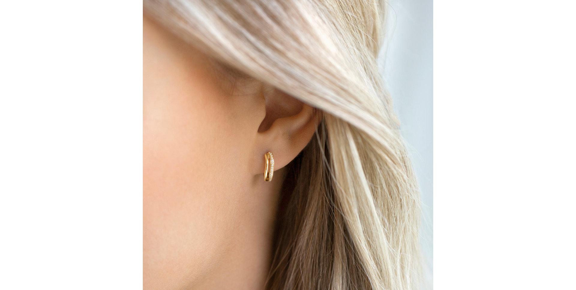 Náušnice s diamantmi Brilliant Waves