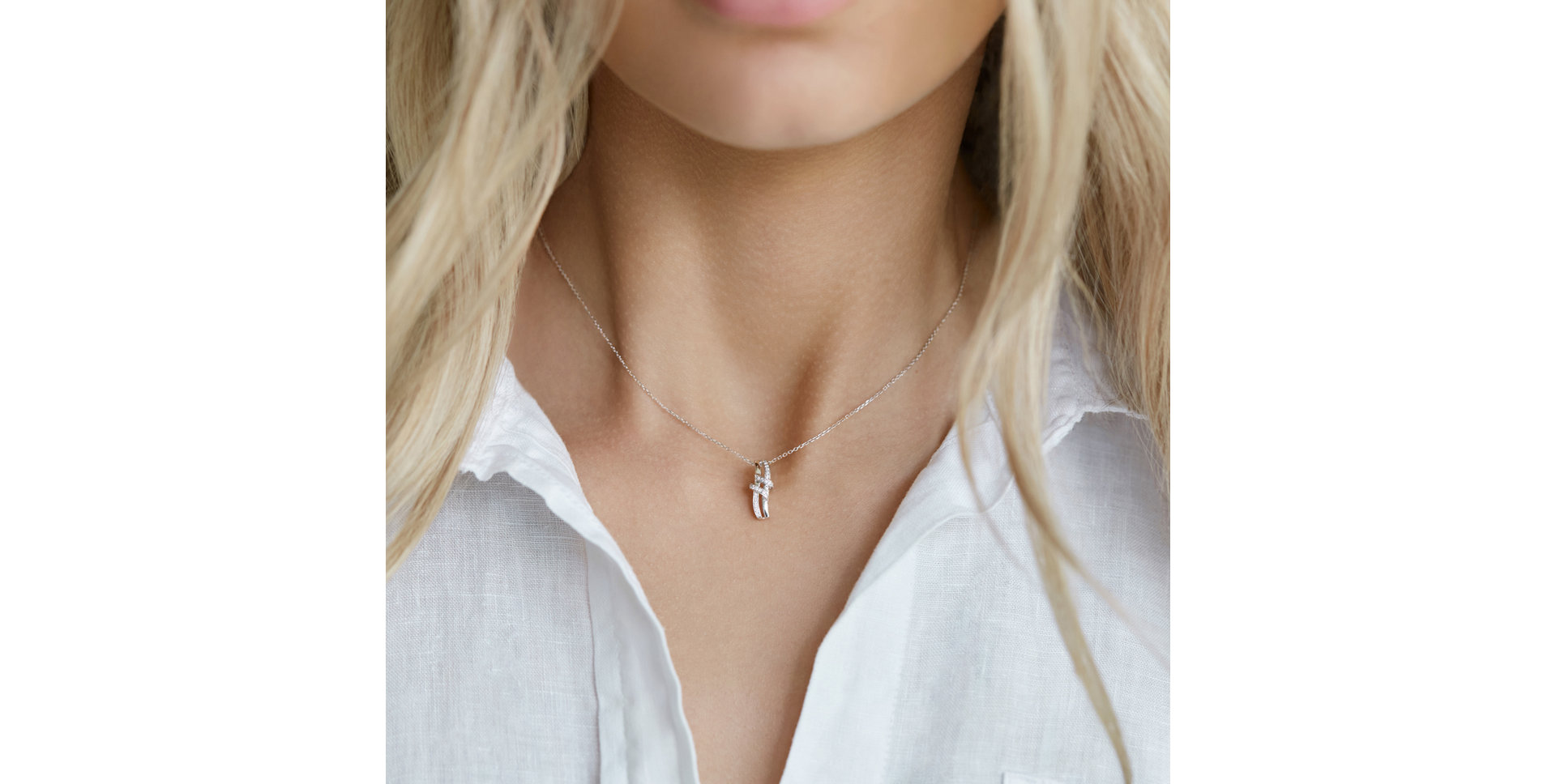 Přívěsok s diamantmi Noble Fantasy