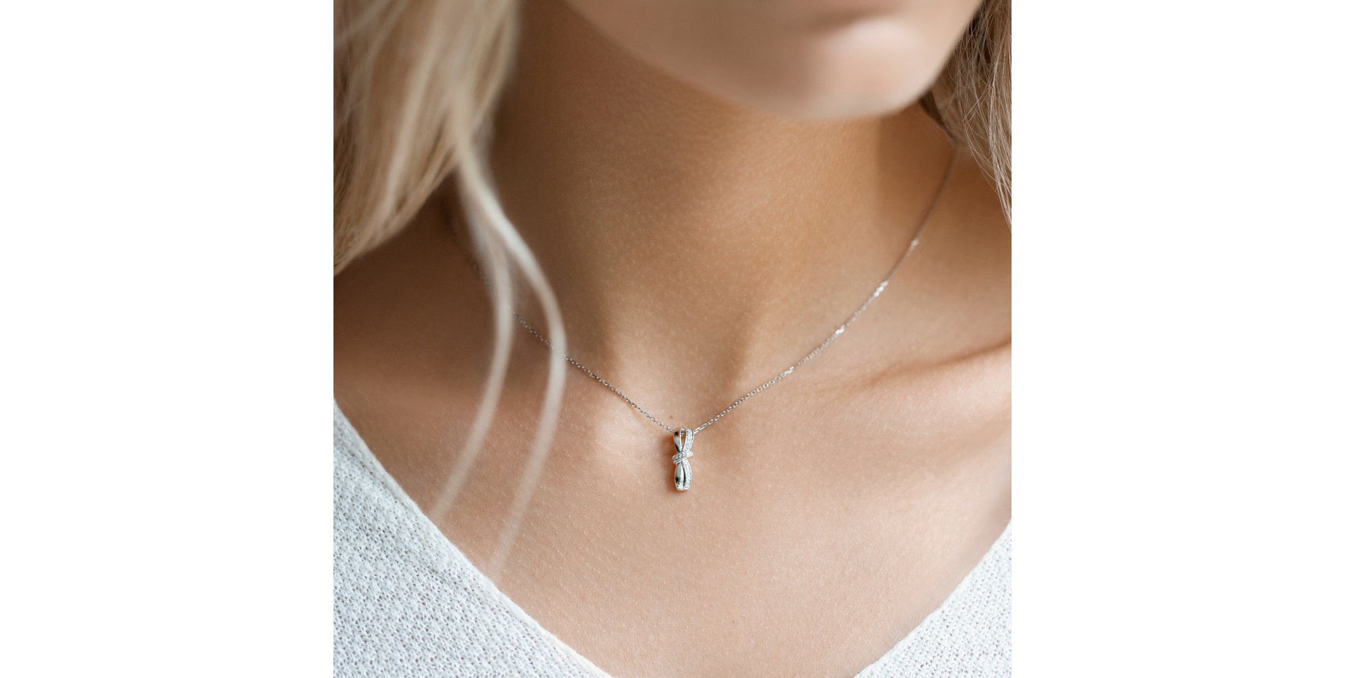 Přívěsok s diamantmi Tempting Ribbon