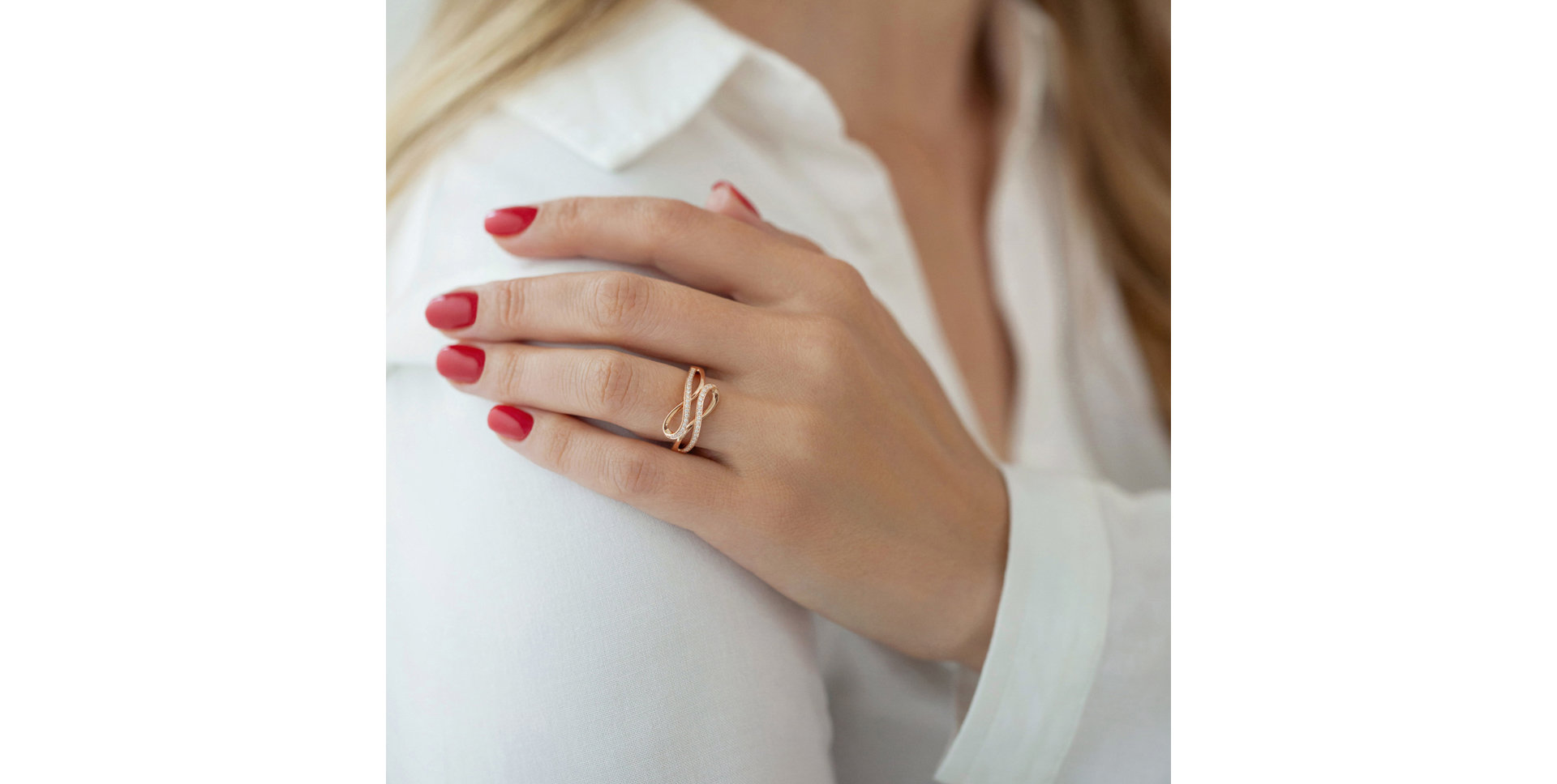 Prsteň s diamantmi Infinite Happiness