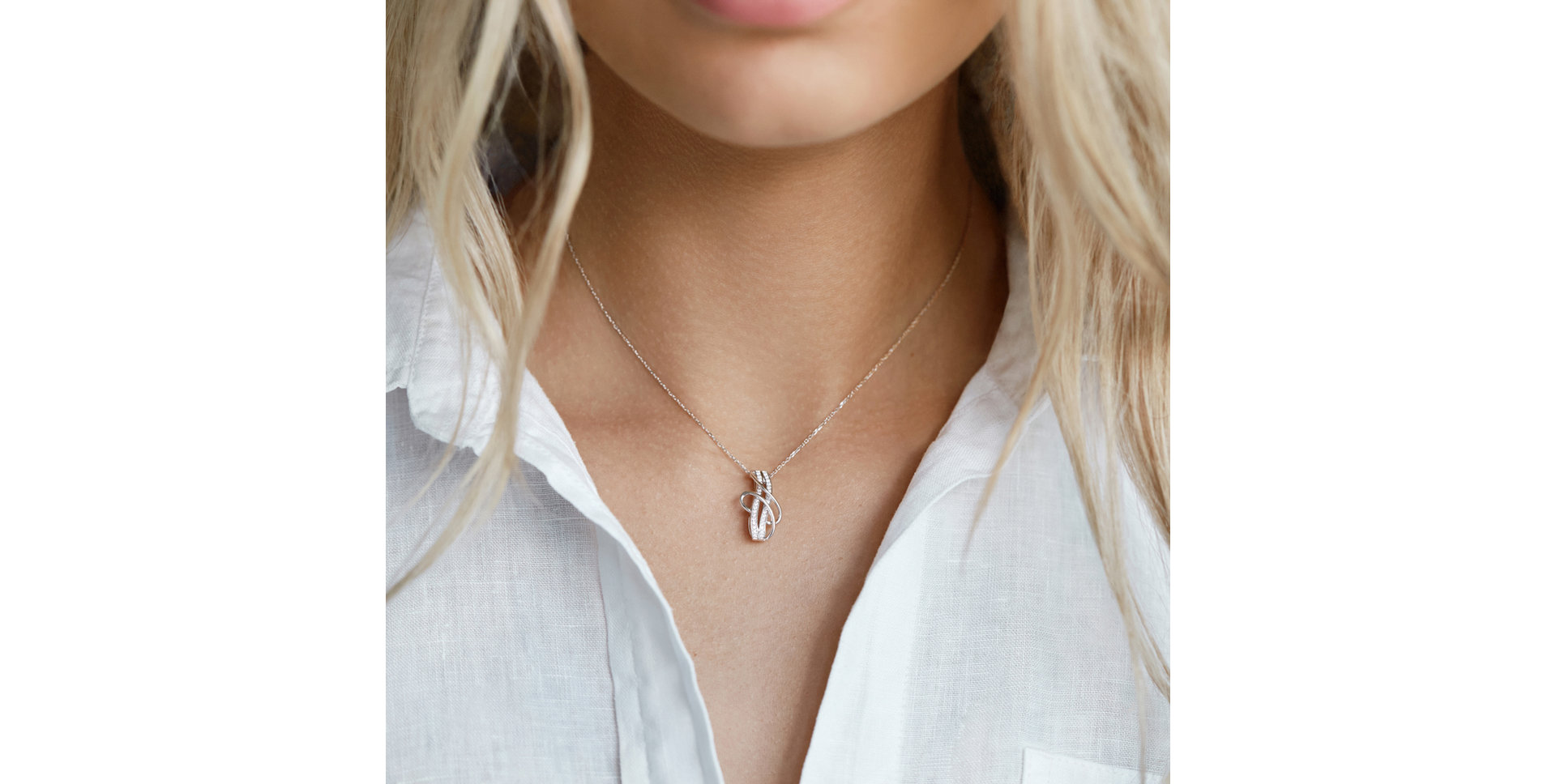 Přívěsok s diamantmi Tangled in Love