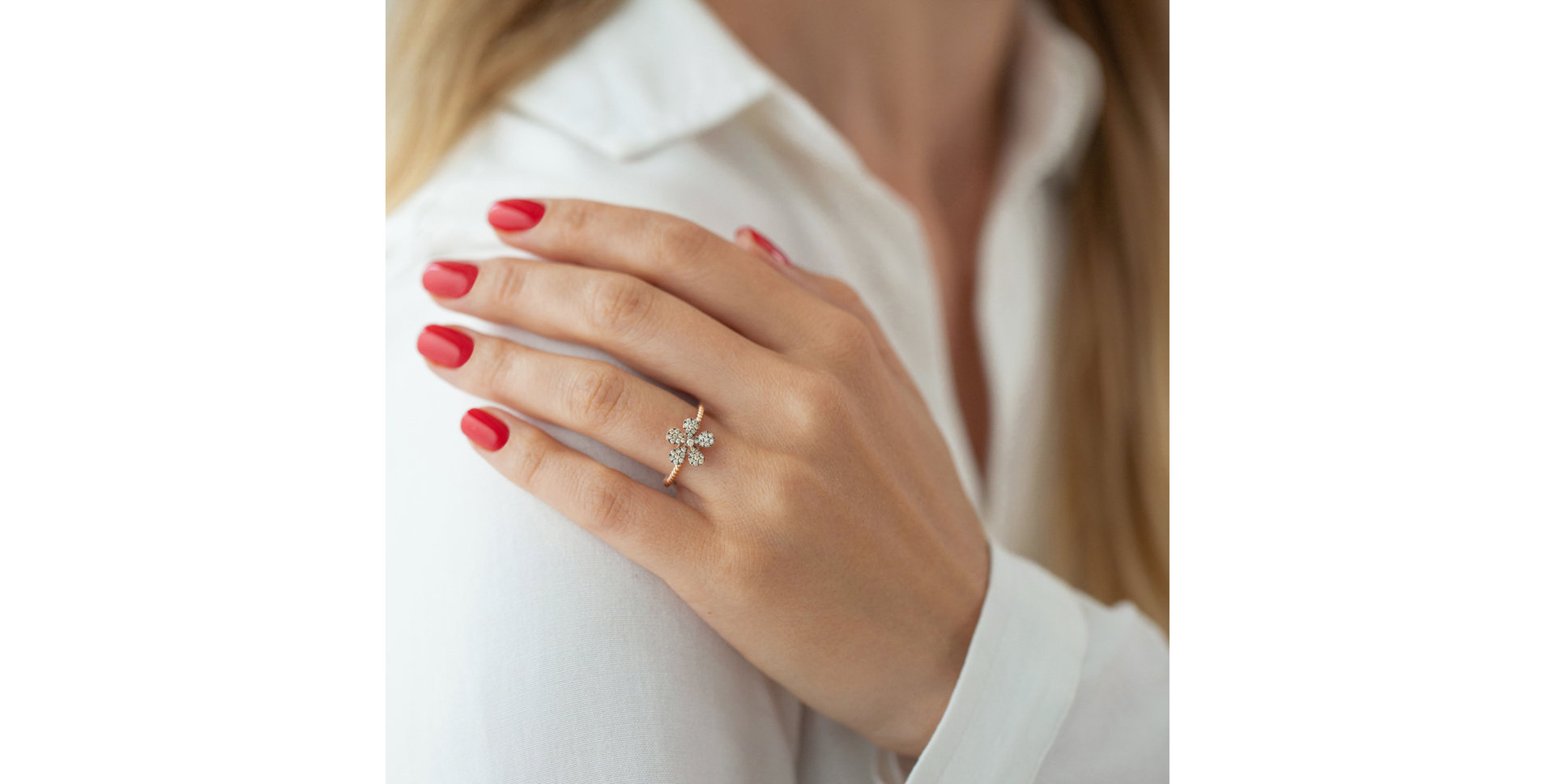 Prsteň s hnedými diamantmi Sun Daisy