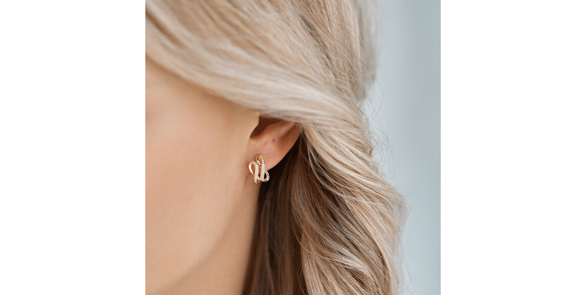 Náušnice s diamantmi Infinite Moonlight