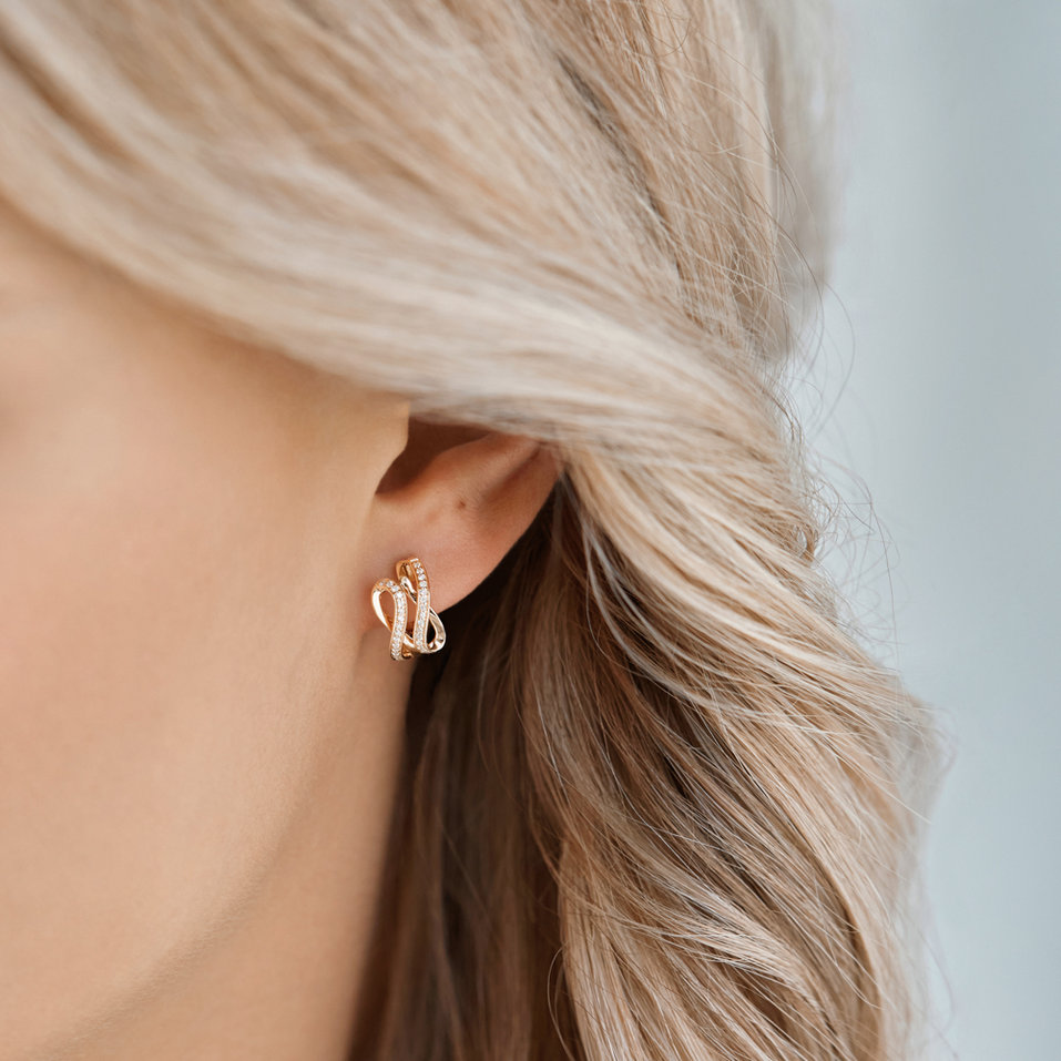 Náušnice s diamantmi Infinite Moonlight