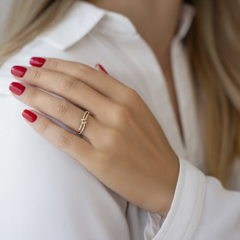 Prsteň s diamantmi Martinus