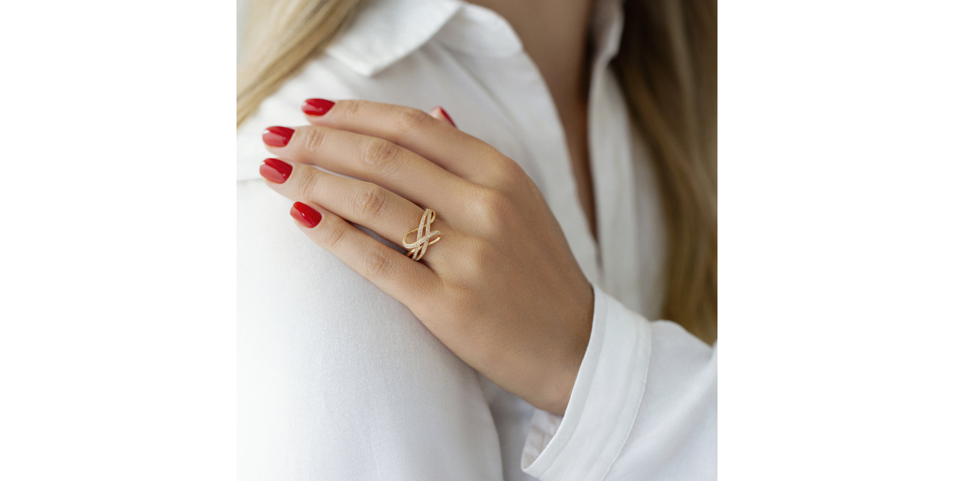 Prsteň s diamantmi Dancing Music