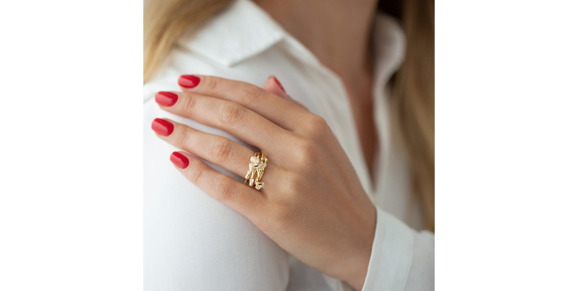 Prsteň s diamantmi Wonder Garden