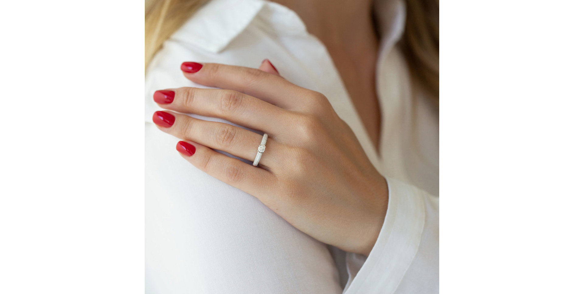 Prsteň s diamantmi Melissande