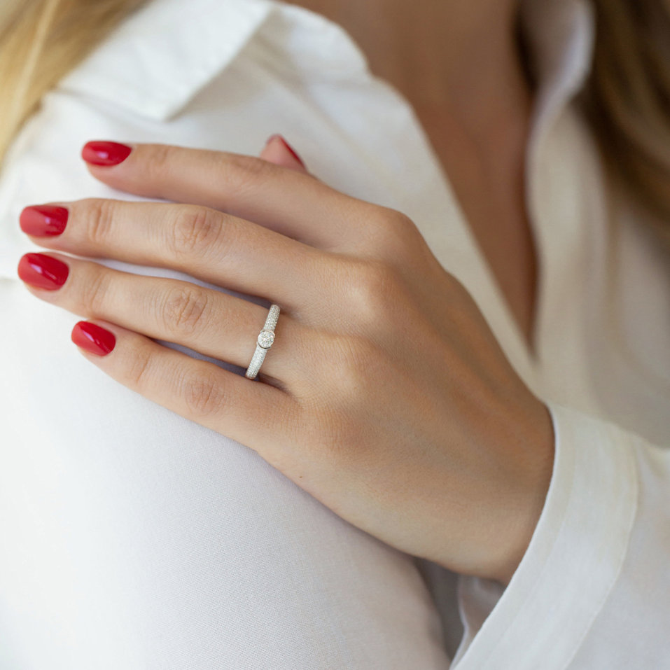 Prsteň s diamantmi Melissande