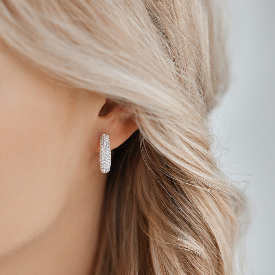 Náušnice s diamantmi Inferno Rain