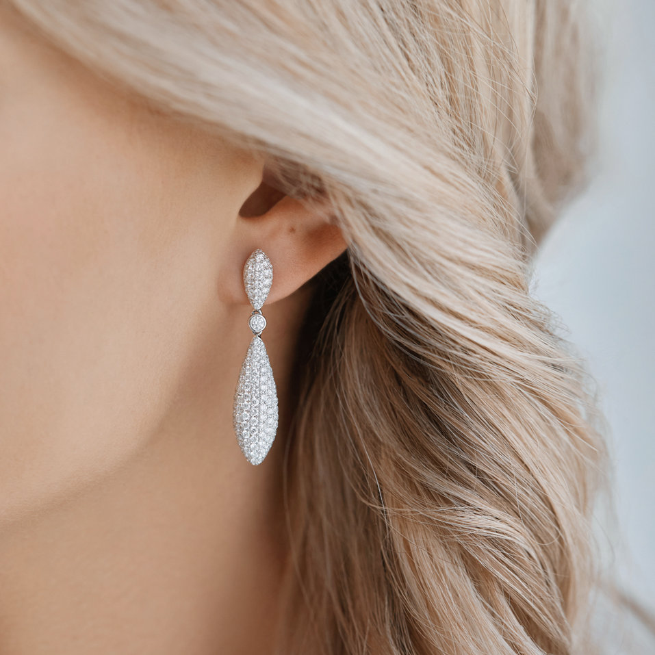 Náušnice s diamantmi Inferno Secret