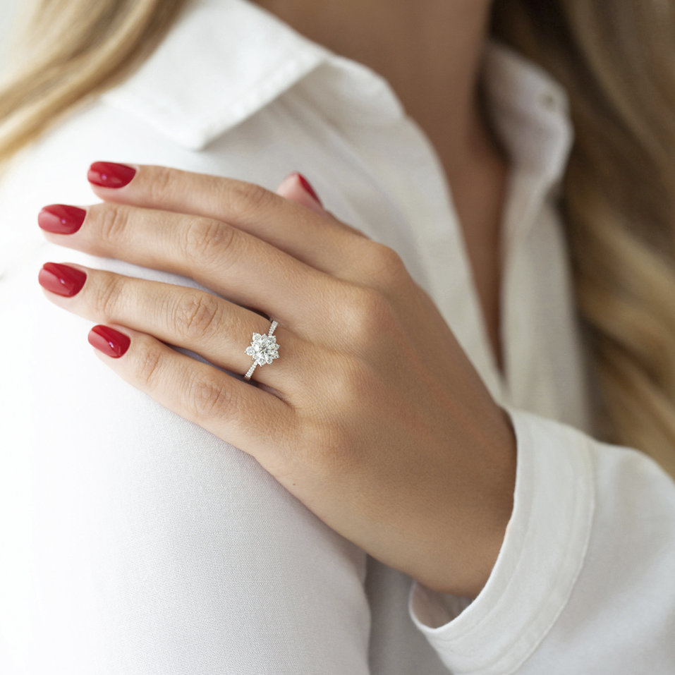 Prsteň s diamantmi Frozen Starlet