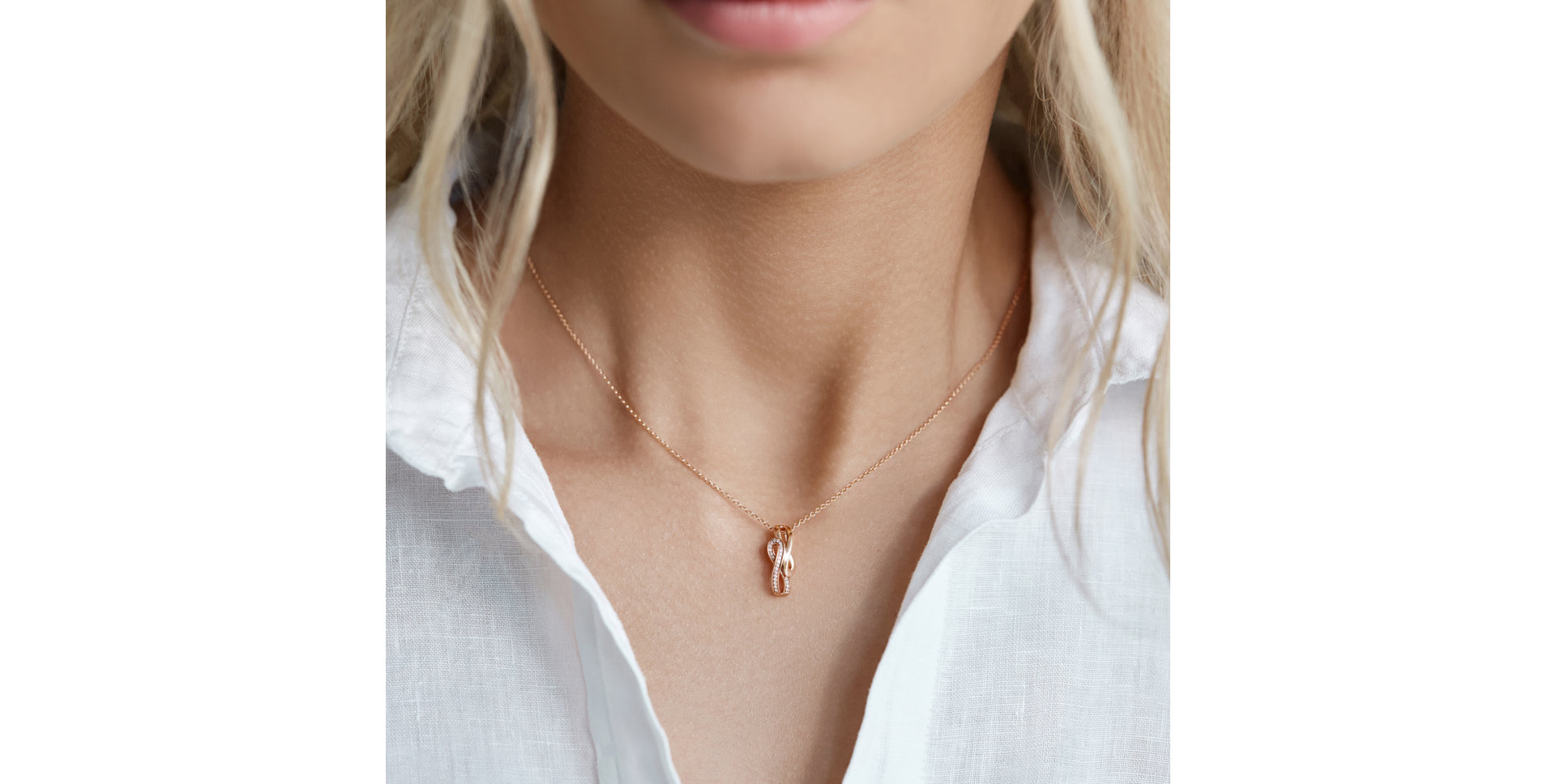 Přívěsok s diamantmi Shiny Loop