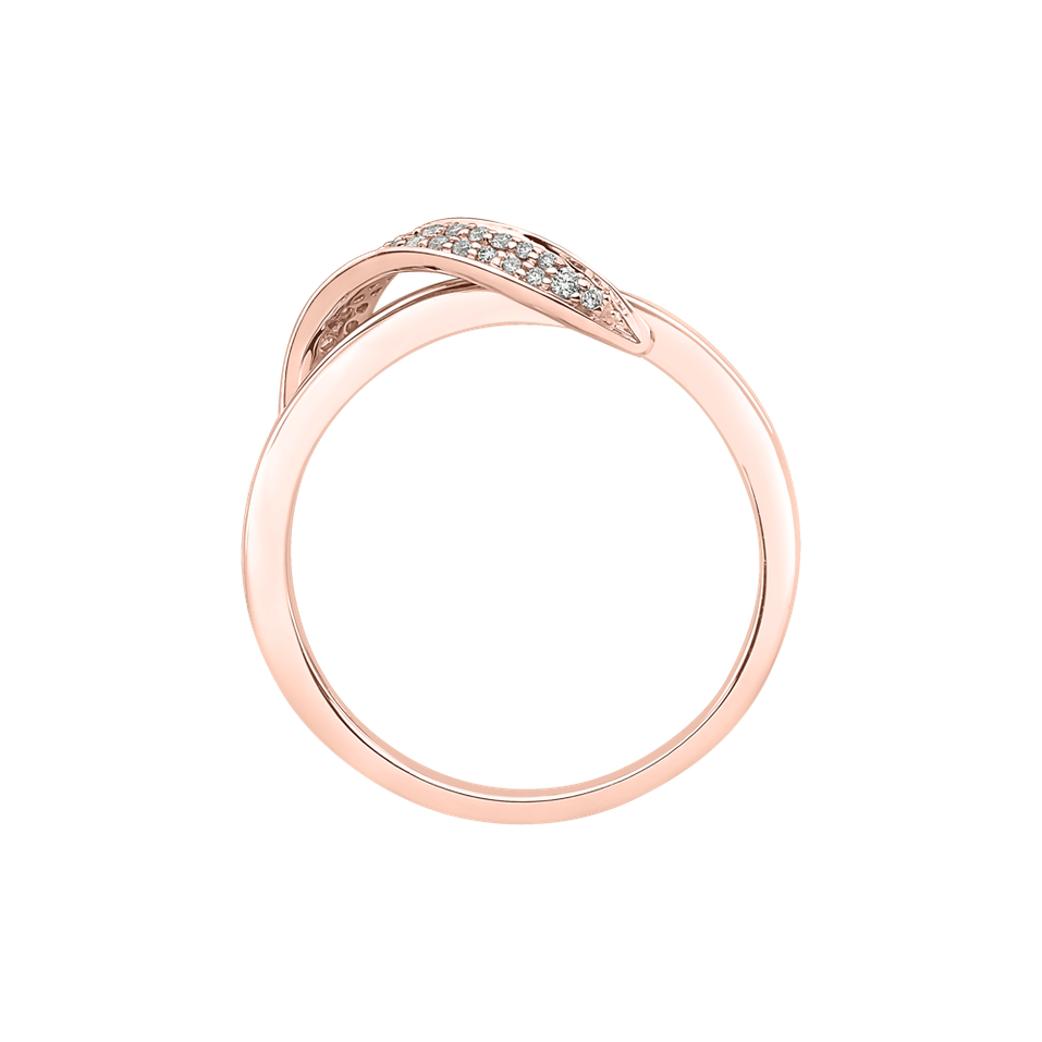 Prsteň s diamantmi Alluring Waves