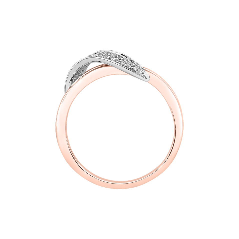 Prsteň s diamantmi Alluring Waves