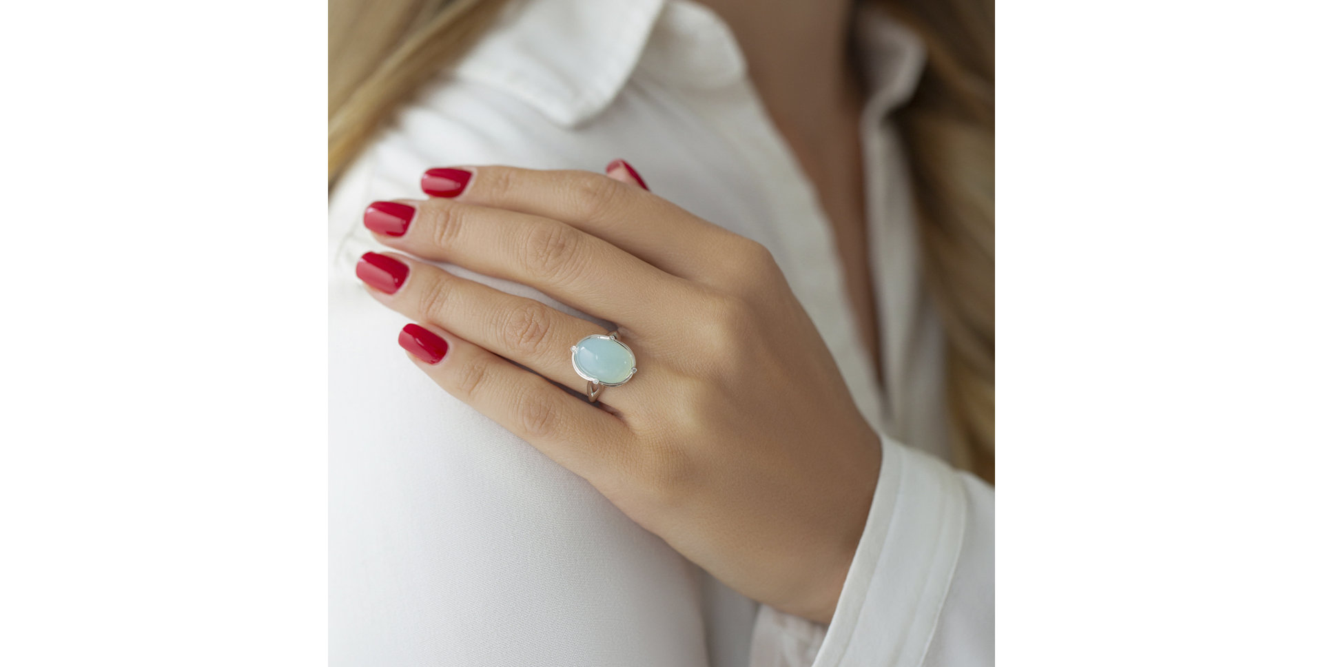 Prsteň s diamantmi a smoky quartzom Noble Touch