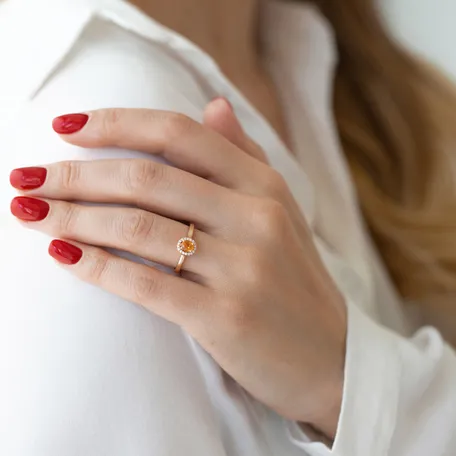 Prsteň so zafírom a diamantmi Sapphire Sin