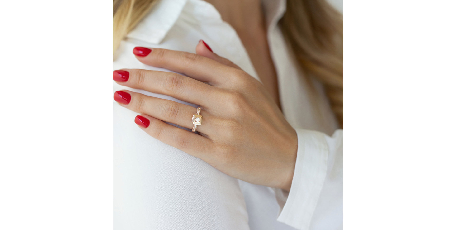 Prsteň s diamantmi Calming Space