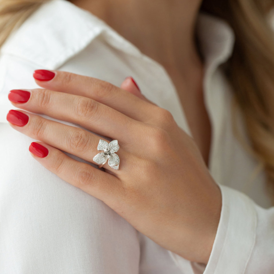 Prsteň s diamantmi Orchid Wish