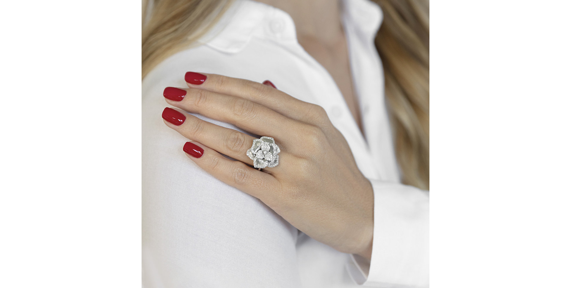 Prsteň s diamantmi Monica