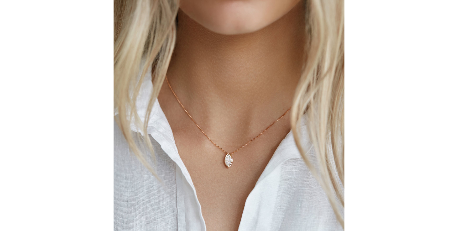 Náhrdelník s diamantmi Nature Glory