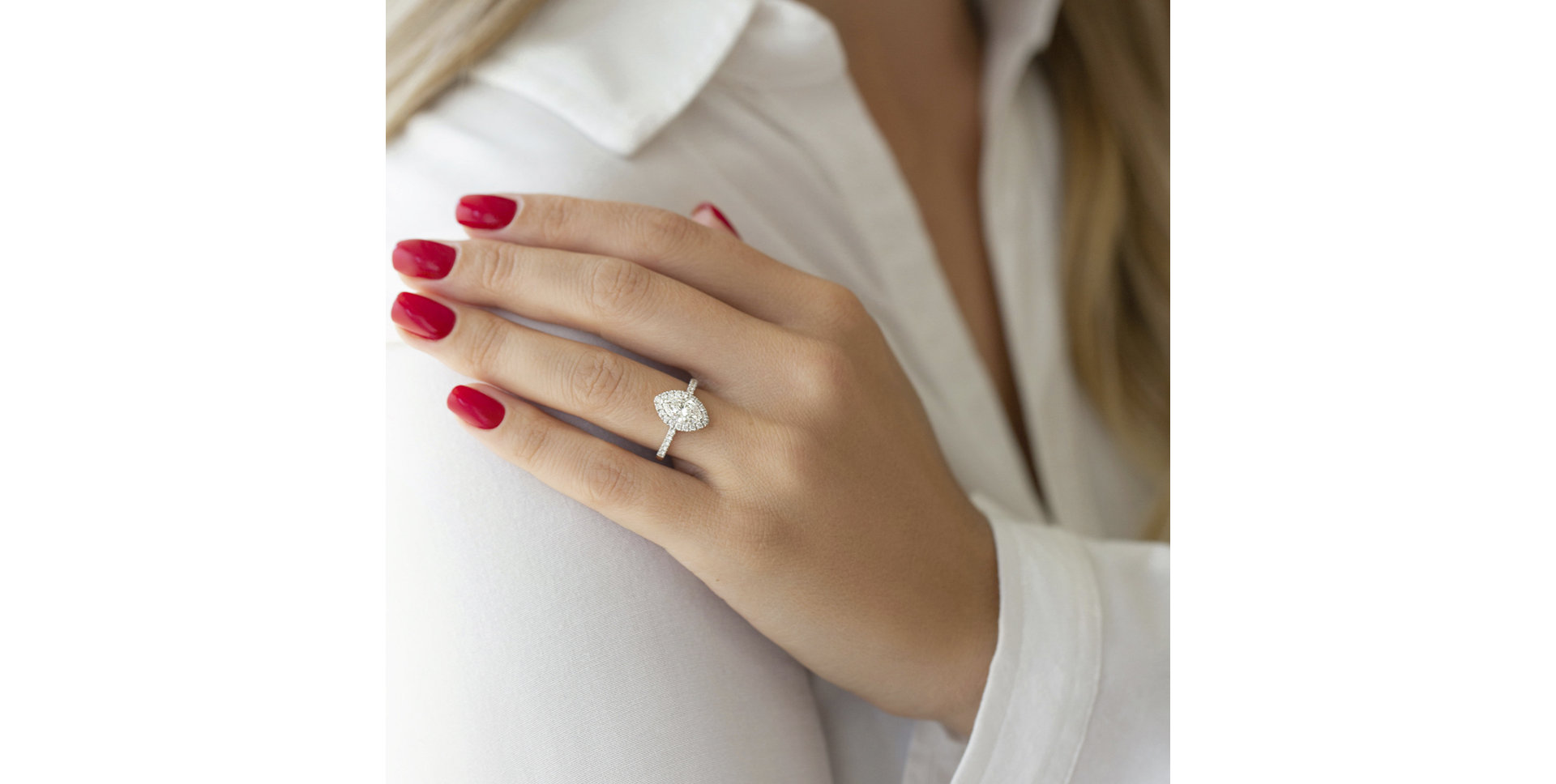 Prsteň s diamantmi Marquise Glory