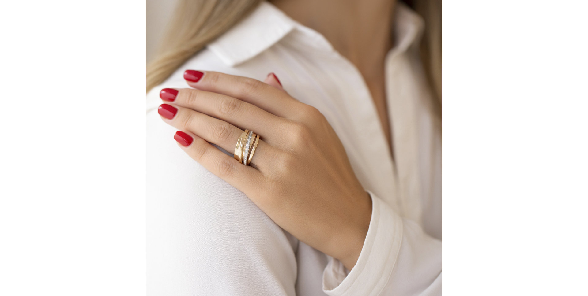 Prsteň s diamantmi Hyacinthe