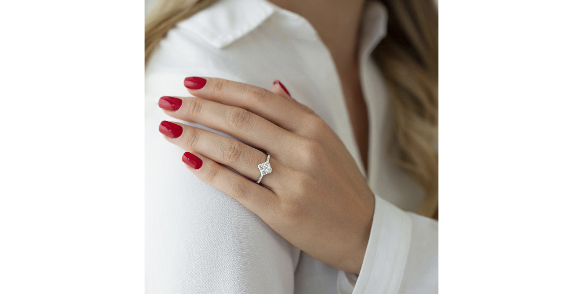 Prsteň s diamantmi Gizelle