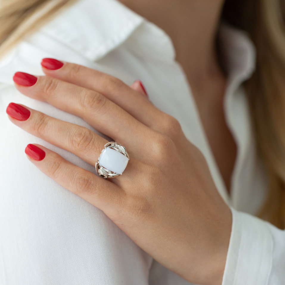 Prsteň s diamantmi, ametystom a zafírmi Fascinating Ladyship