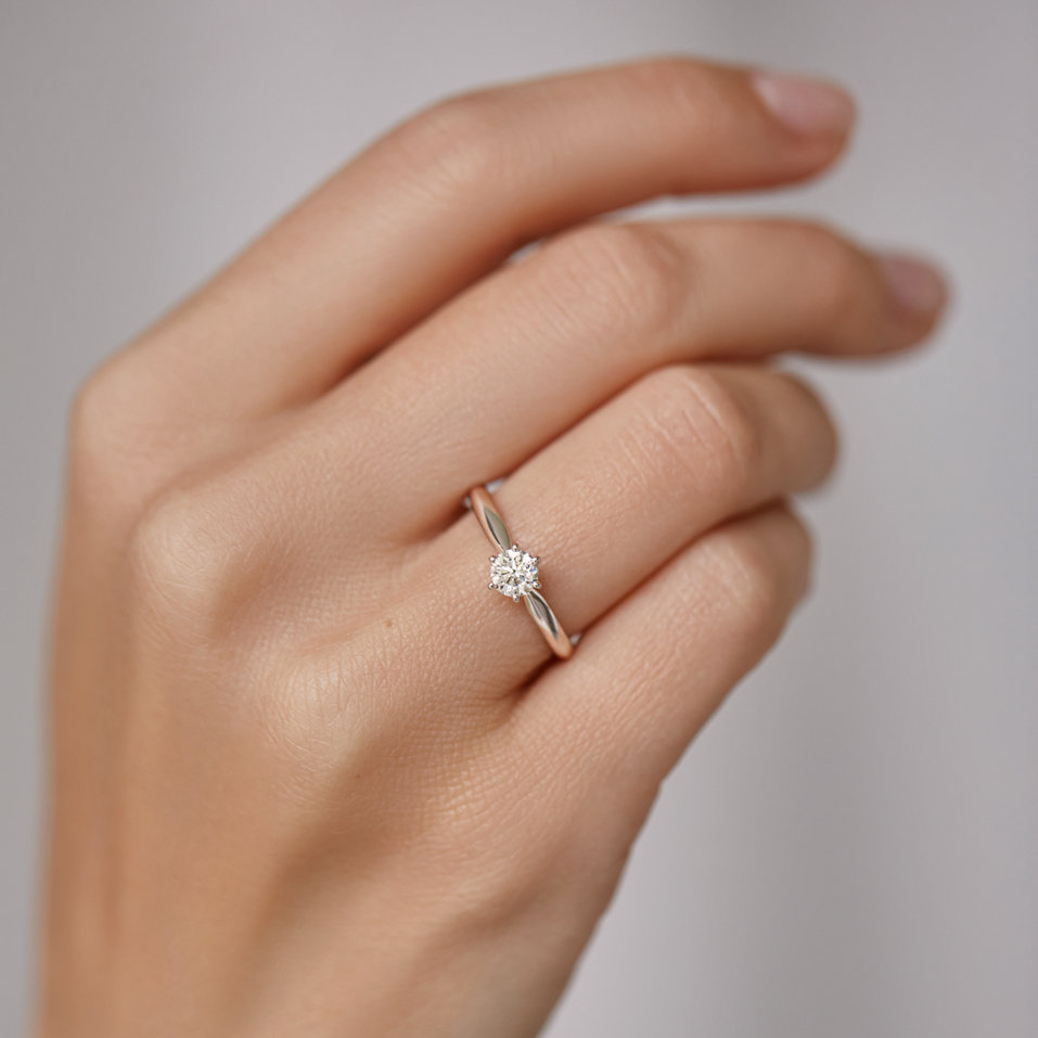 Prsteň s diamantom Eternal Joy