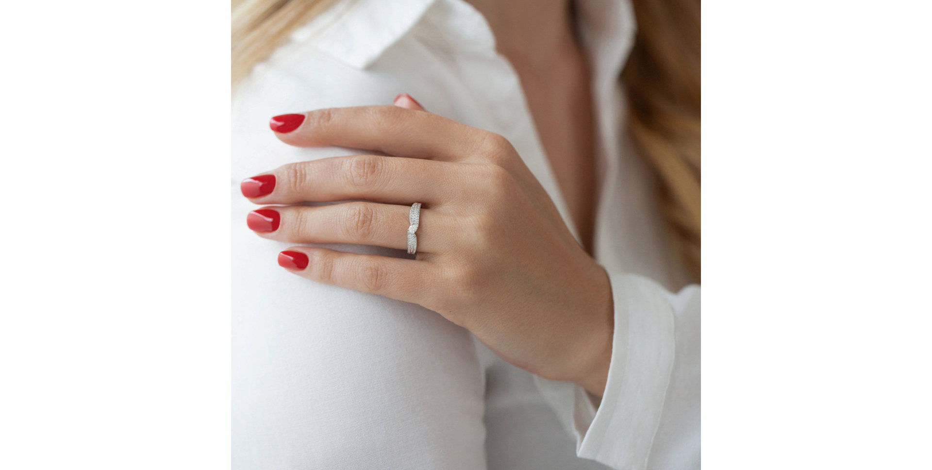 Prsteň s diamantmi Divine Sparkle